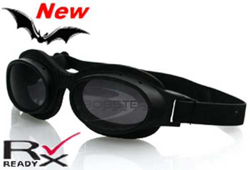 Slimline Smoked Reflective Lens Goggles, by Bobster^